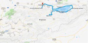 reisroute kirgizie