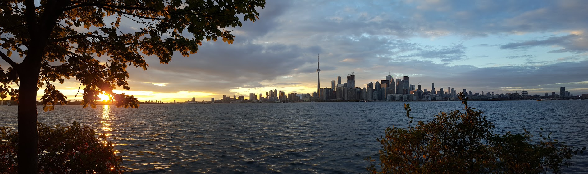 Skyline vanaf Toronto Island