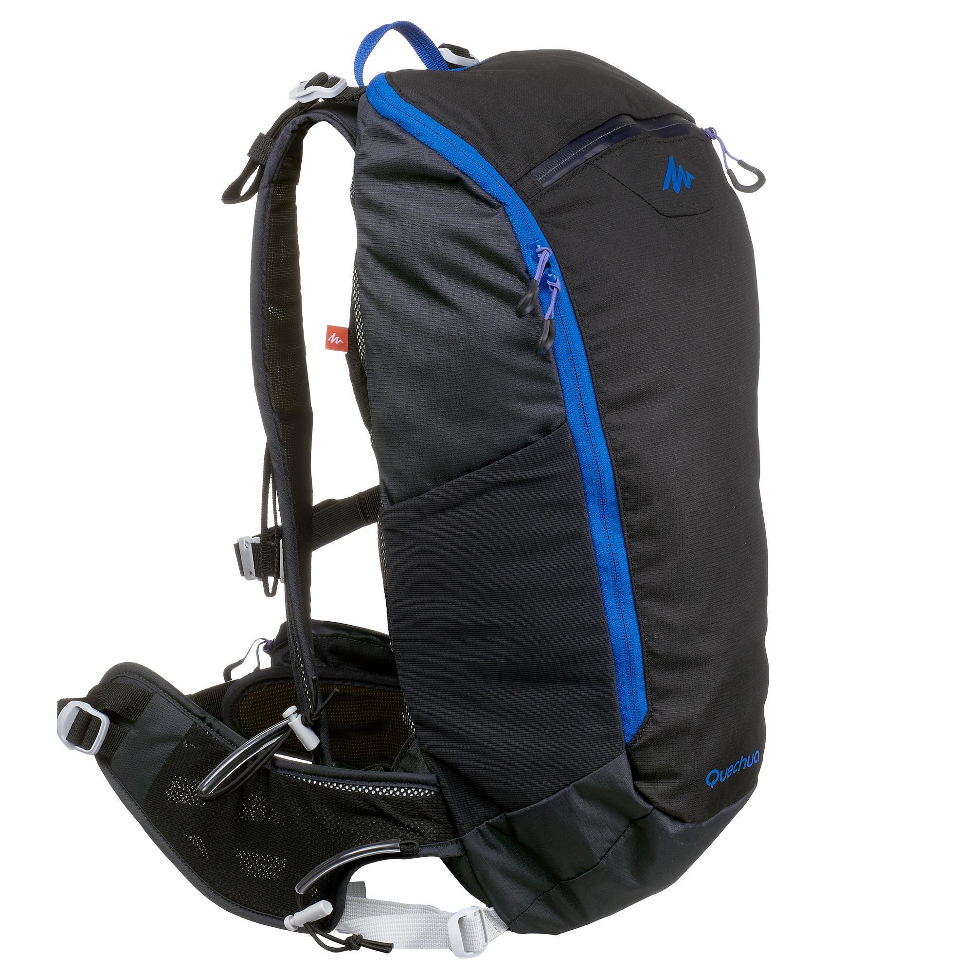 Rugzak-voor-fast-hiking-FH500-Helium-15-liter-zwart-blauw
