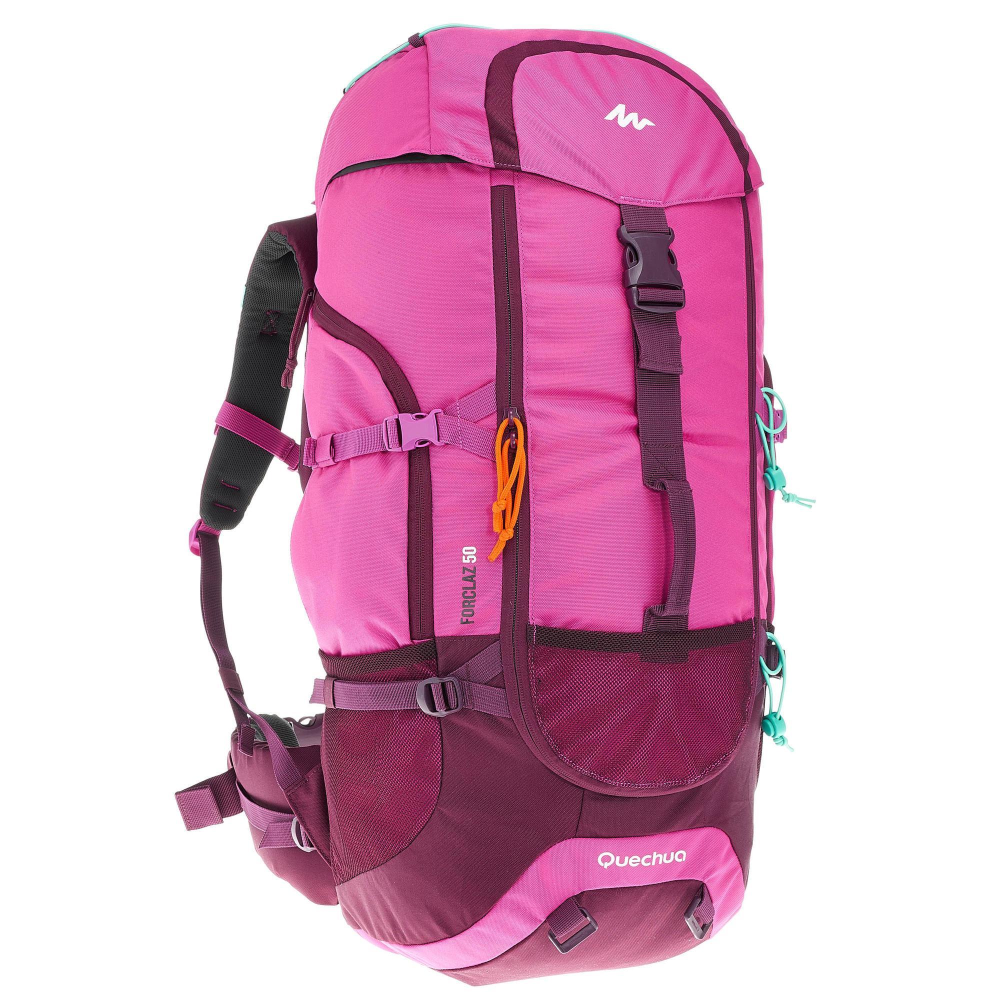 Trekrugzak-Forclaz-50-liter-paars