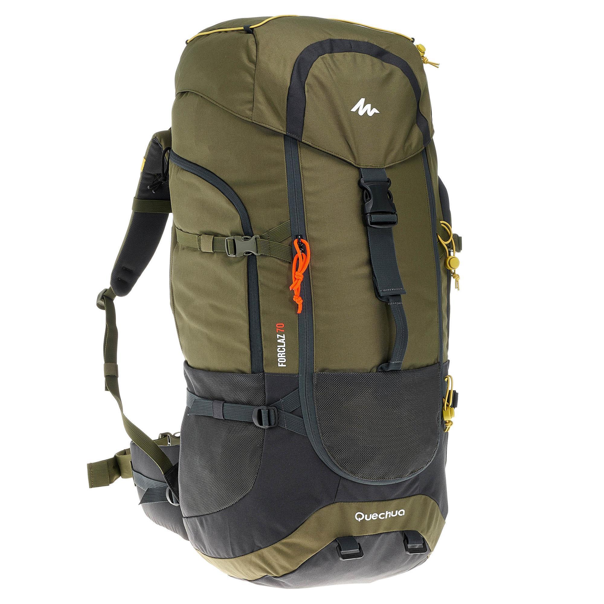 Trekrugzak-Forclaz-70-liter-kaki