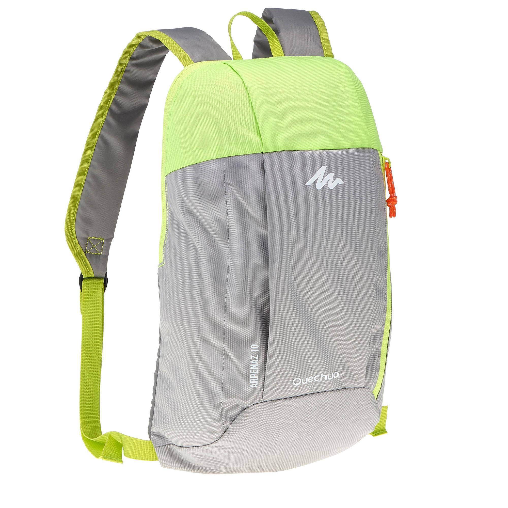 Wandelrugzak-NH100-10-liter-grijs-groen