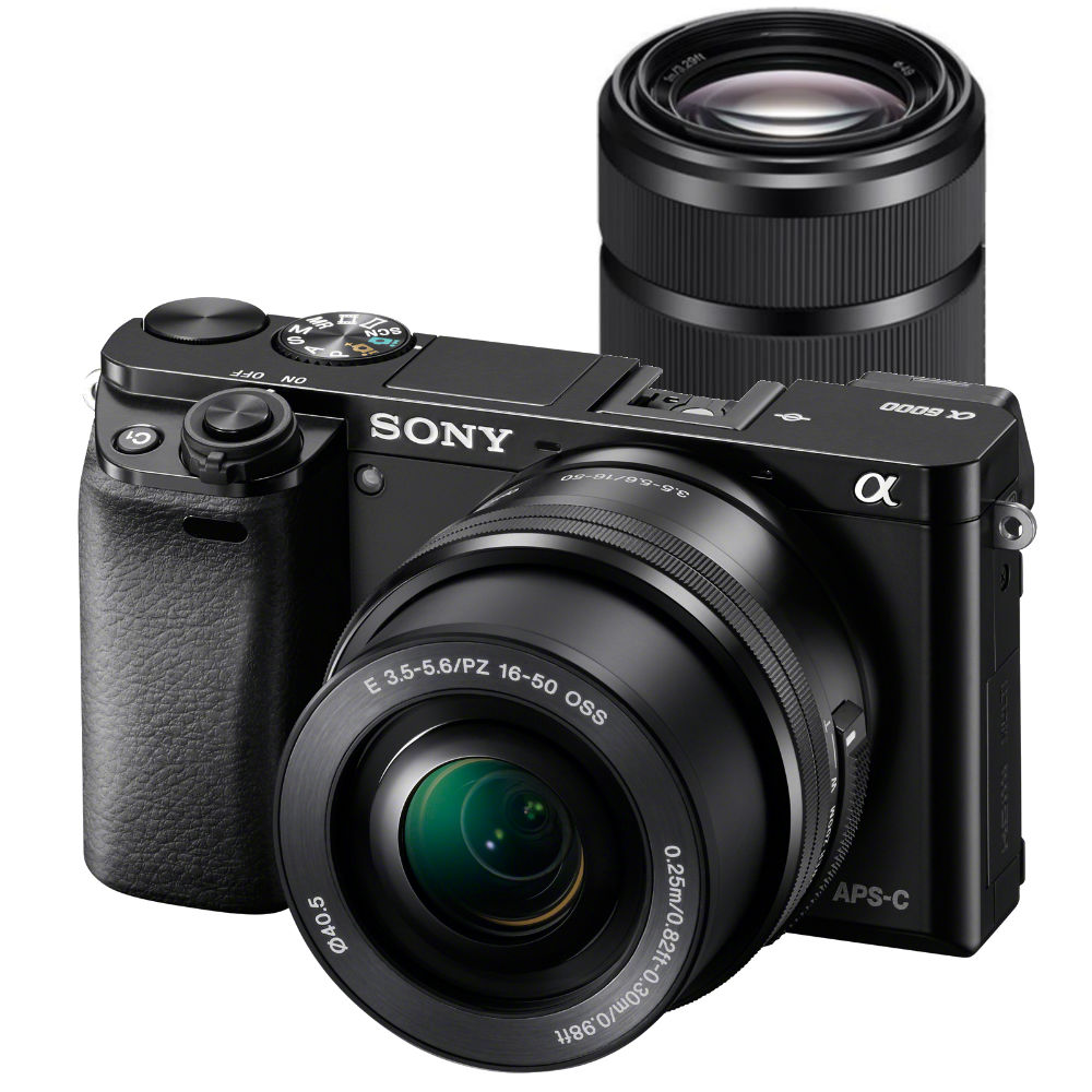 Sony A6000 zwart + 16-50mm + 55-210mm (ILCE6000YB.CEC) Sony A6000 zwart + 16-50mm + 55-210mm (ILCE6000YB.CEC)