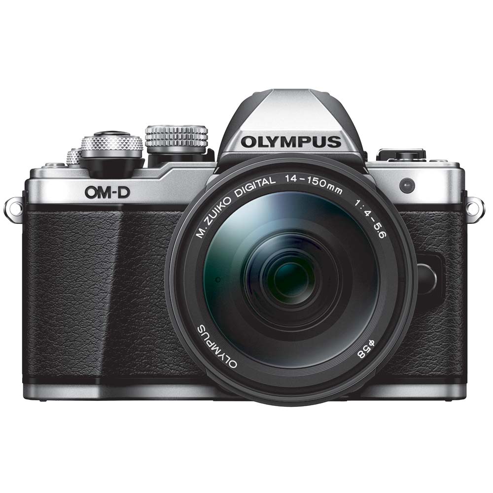 Olympus OM-D E-M10 mark II zilver + 14-150mm II ED zwart Olympus OM-D E-M10 mark II zilver + 14-150mm II ED zwart