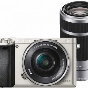 Sony A6000 zilver + 16-50mm + 55-210mm