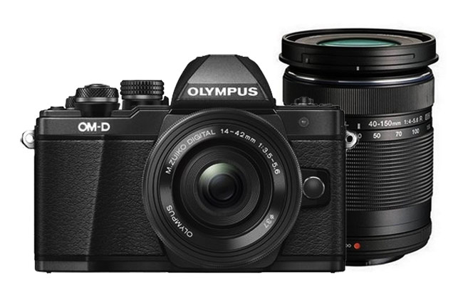 Olympus OM-D E-M10 mark II zwart + 14-42mm EZ zwart + 40-150mm R zwart Olympus OM-D E-M10 mark II zwart + 14-42mm EZ zwart + 40-150mm R zwart