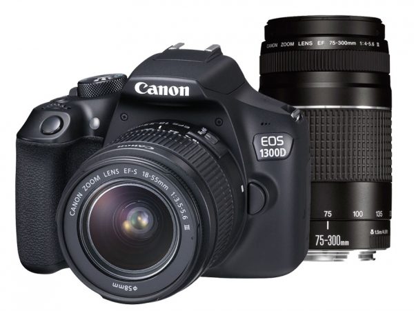 Canon EOS 1300D + 18-55mm DC III + 75-300mm III