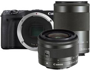 Canon EOS M3 + 15-45mm iS STM + 55-200mm iS STM