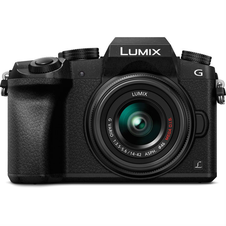 Panasonic LUMIX DMC-G7 zwart + 14-42mm HD II Panasonic LUMIX DMC-G7 zwart + 14-42mm HD II