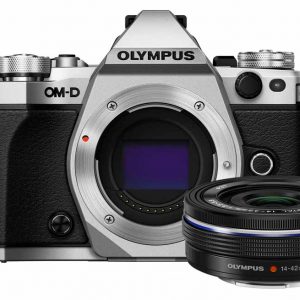 Olympus OM-D E-M5 Mark II zilver + 14-42mm EZ zwart