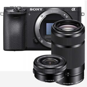 Sony A6500 zwart + 16-50mm + 55-210mm