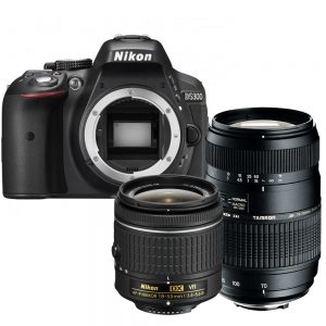 Nikon D5300 zwart + 18-55mm VR + Tamron 70-300mm Di LD Macro