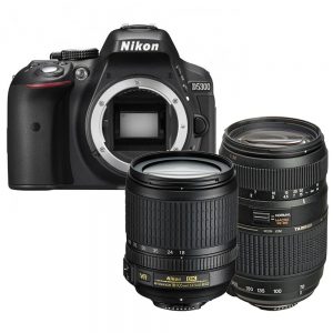 Nikon D5300 zwart + 18-105mm VR + Tamron 70-300mm Di LD Macro