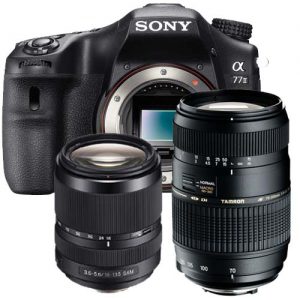 Sony A77 mark II + 18-135mm + Tamron 70-300mm Di LD Macro