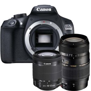 Canon EOS 1300D + 18-55mm iS STM + Tamron 70-300mm Di LD Macro