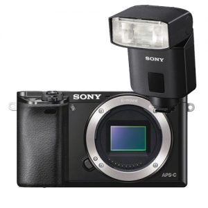 Sony A6000 zwart + HVL-F32M Flitser