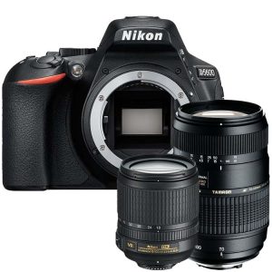 Nikon D5600 zwart + 18-105mm VR + Tamron 70-300mm Di LD Macro