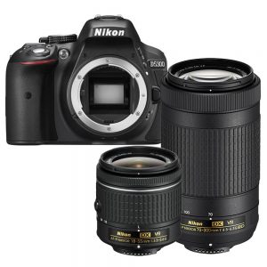 Nikon D5300 zwart + AF-P 18-55mm VR + AF-P 70-300mm VR