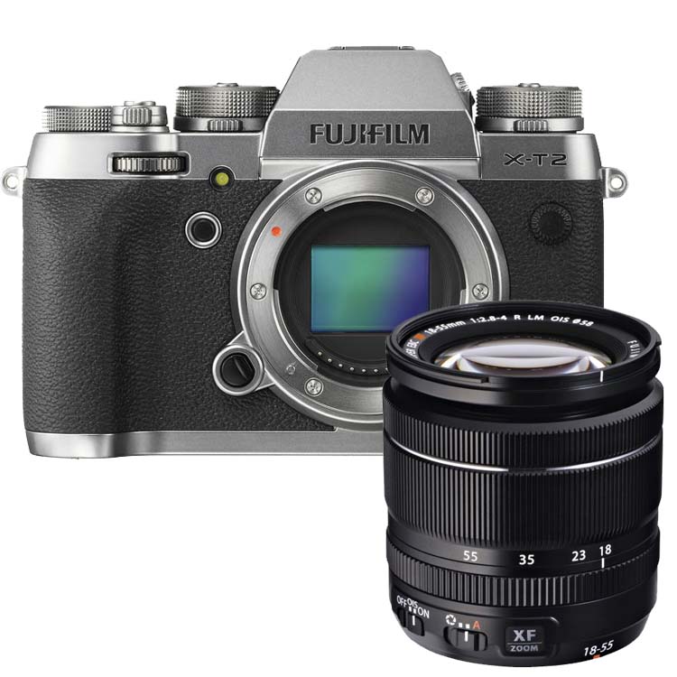 Fujifilm X-T2 graphite zilver + 18-55mm OiS F/2.8-4.0 Fujifilm X-T2 graphite zilver + 18-55mm OiS F/2.8-4.0