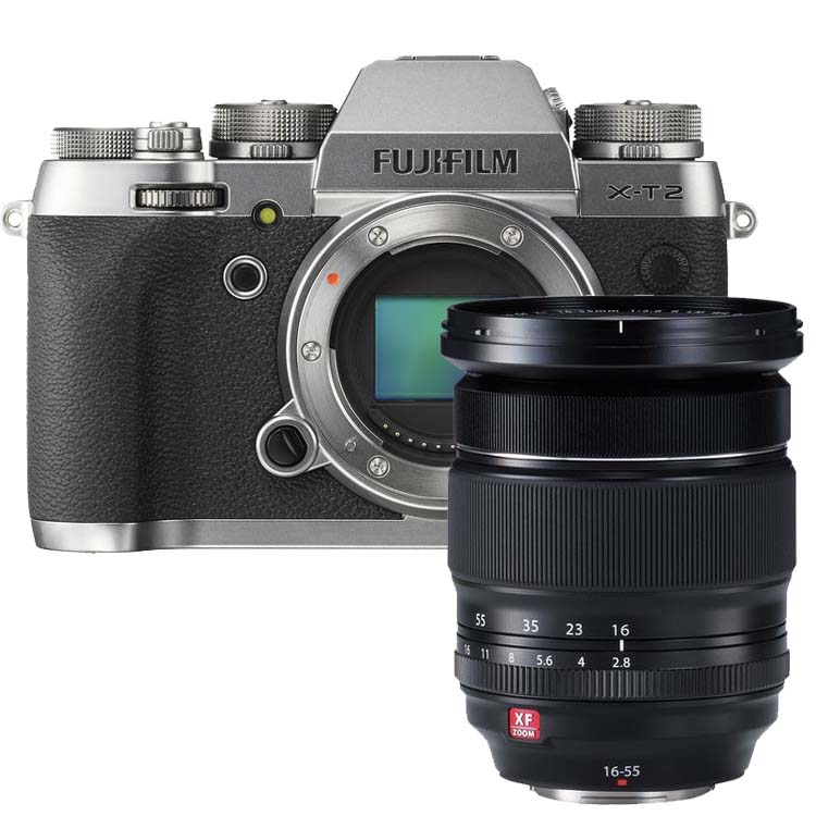 Fujifilm X-T2 graphite zilver + 16-55mm F/2.8 R LM WR Fujifilm X-T2 graphite zilver + 16-55mm F/2.8 R LM WR