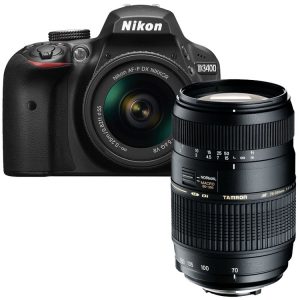 Nikon D3400 zwart + AF-P 18-55mm VR + Tamron 70-300mm Di LD Macro