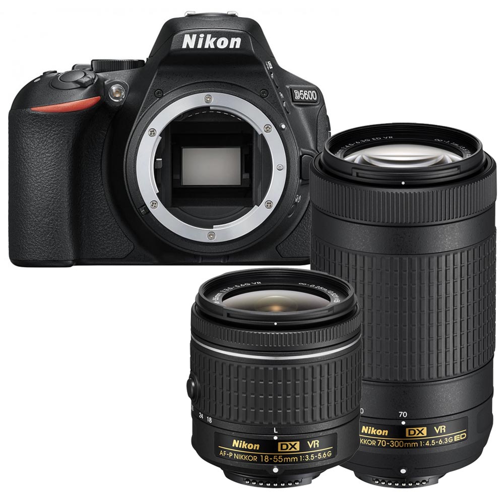 Nikon D5600 + AF-P 18-55mm VR + AF-P 70-300mm VR Nikon D5600 + AF-P 18-55mm VR + AF-P 70-300mm VR
