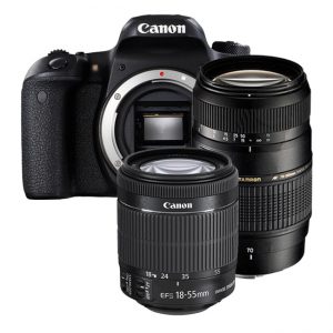 Canon EOS 77D + 18-55mm iS STM + Tamron 70-300mm Di LD Macro