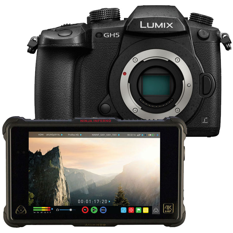 Panasonic Lumix DMC-GH5 + Atomos Ninja Inferno Panasonic Lumix DMC-GH5 + Atomos Ninja Inferno