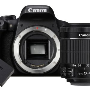 Canon EOS 800D + 18-55mm F/4-5.6 iS STM + extra batterij