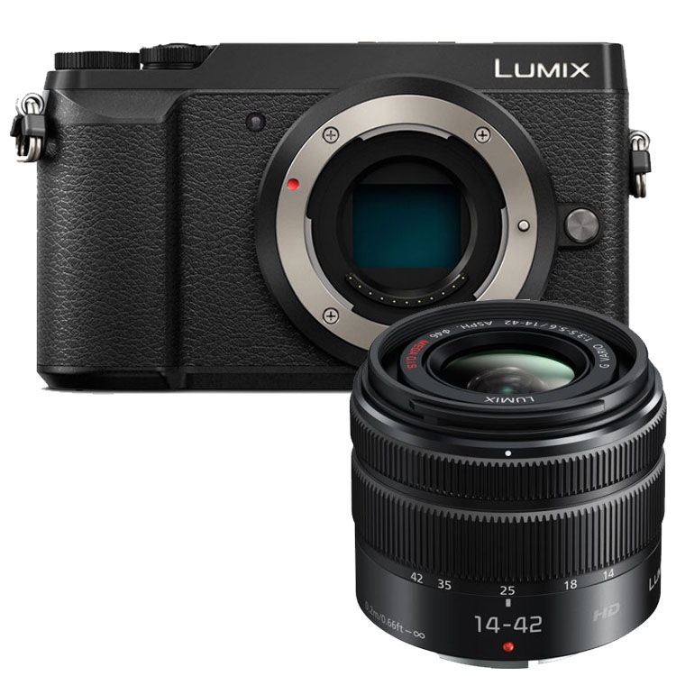 Panasonic Lumix DMC-GX80 zwart + 14-42mm F/3.5-5.6 HD II zwart Panasonic Lumix DMC-GX80 zwart + 14-42mm F/3.5-5.6 HD II zwart