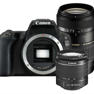Canon EOS 200D zwart + 18-55mm DC III + Tamron 70-300mm Di LD Macro