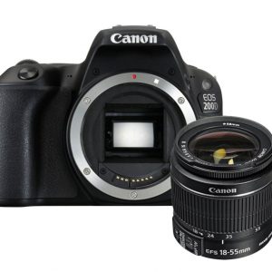 Canon EOS 200D zwart + 18-55mm iS II