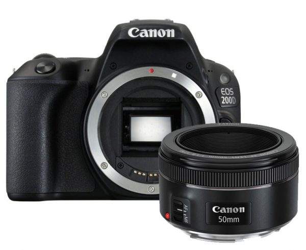Canon EOS 200D zwart + 50mm F/1.8 STM
