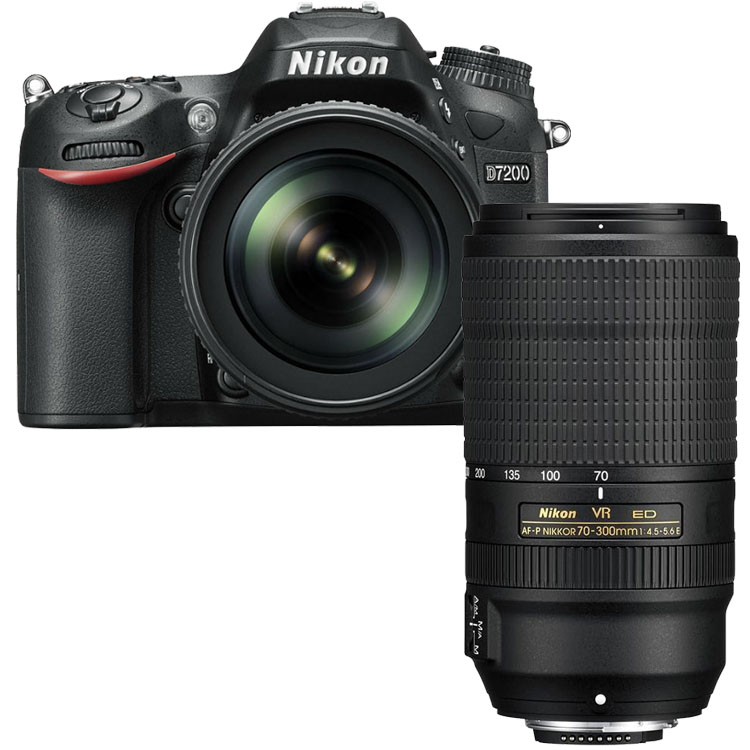 Nikon D7200 + AF-S 18-105mm VR ED + 70-300mm F/4.5-5.6E ED VR Nikon D7200 + AF-S 18-105mm VR ED + 70-300mm F/4.5-5.6E ED VR