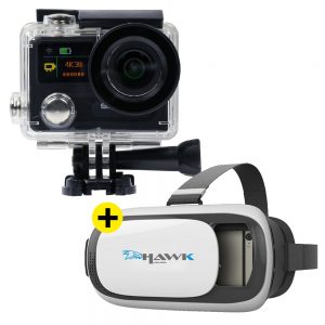 Salora ACE900 Action cam + GRATIS SAlora VR Hawk Virtual Reality bril