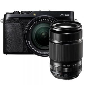 Fujifilm X-E3 zwart + XF 18-55mm + 55-200mm