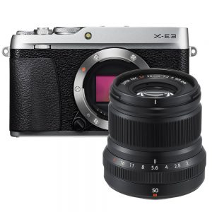 Fujifilm X-E3 zilver + XF 50mm F/2.0 zwart