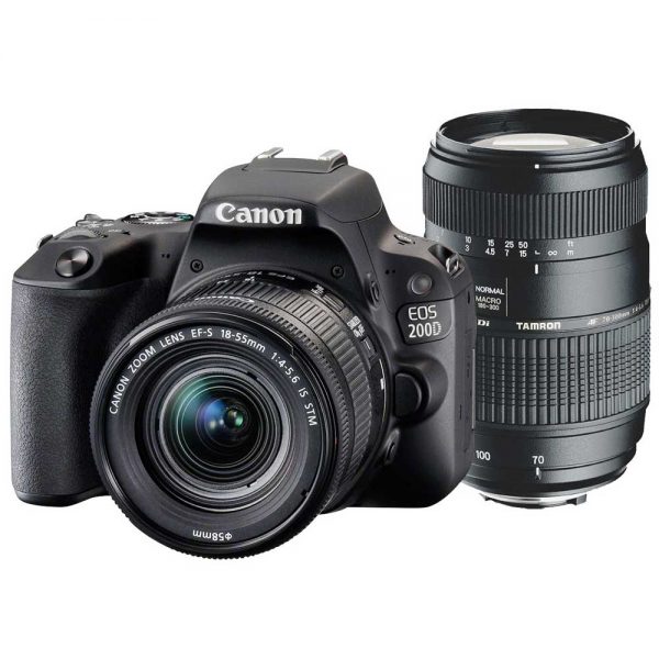Canon EOS 200D + 18-55mm IS STM COMPACT + Tamron 70-300mm F/4-5.6 Di LD Macro