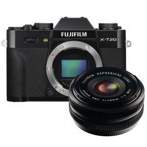 Fujifilm X-T20 zwart + 18mm F/2.0 R