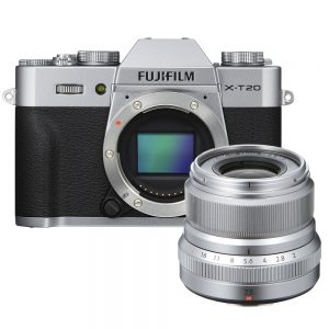 Fujifilm X-T20 zilver + 23mm F/2.0 R WR zilver