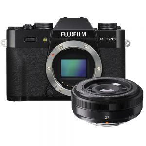 Fujifilm X-T20 zwart + 27mm F/2.8 zwart