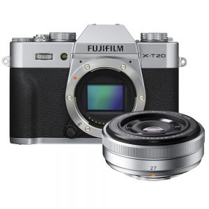 Fujifilm X-T20 zilver + 27mm F/2.8 zilver