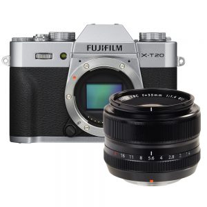 Fujifilm X-T20 zilver + 35mm F/1.4 R
