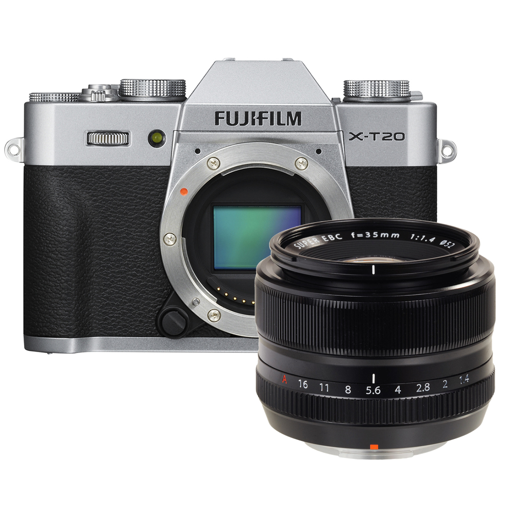 Fujifilm X-T20 zilver + 35mm F/1.4 R Fujifilm X-T20 zilver + 35mm F/1.4 R
