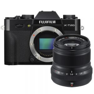 Fujifilm X-T20 zwart + 50mm F/2.0 WR zwart