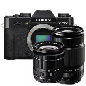 Fujifilm X-T20 zwart + 18-55mm F/2.8-4.0 R LM OIS + 55-200mm R LM OIS