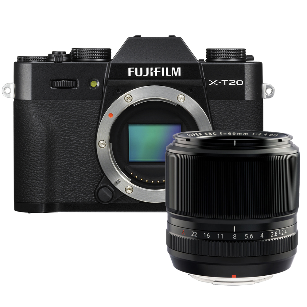 Fujifilm X-T20 zwart + 60mm F/2.4 R macro Fujifilm X-T20 zwart + 60mm F/2.4 R macro