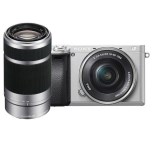 Sony A6300 zilver + 16-50mm + 55-210mm