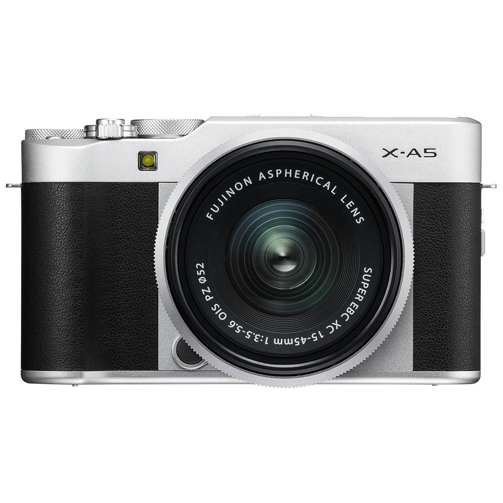 Fujifilm X-A5 zwart/zilver + XC 15-45mm F/3.5-5.6 OIS PZ zilver Fujifilm X-A5 zwart/zilver + XC 15-45mm F/3.5-5.6 OIS PZ zilver