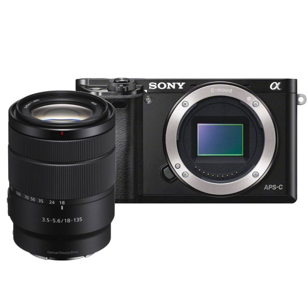 Sony A6000 zwart + 18-135mm OSS Sony A6000 zwart + 18-135mm OSS